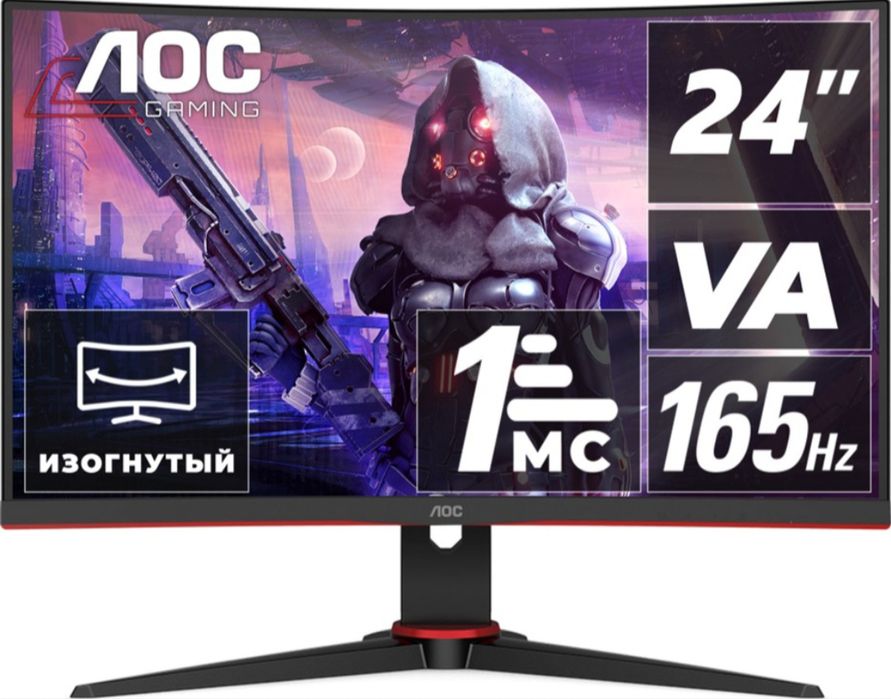 Монітор 23.6" AOC C24G2AE/BK