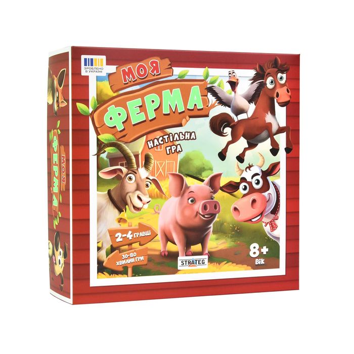 Настільна гра Strateg  "Моя ферма" розважальна (30435)