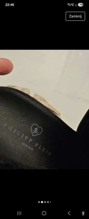 Włoskie buty skóra naturalna Philipp Plein.
