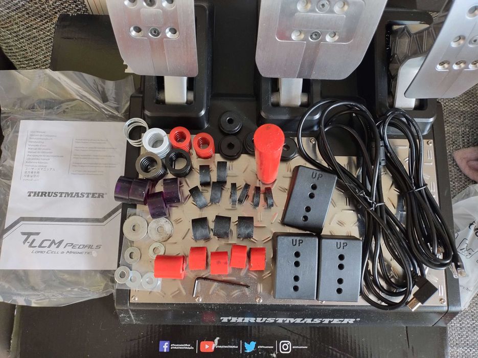 Simracingowe pedały manipulatory Thrustmaster TLCM T-LCM + elastomery