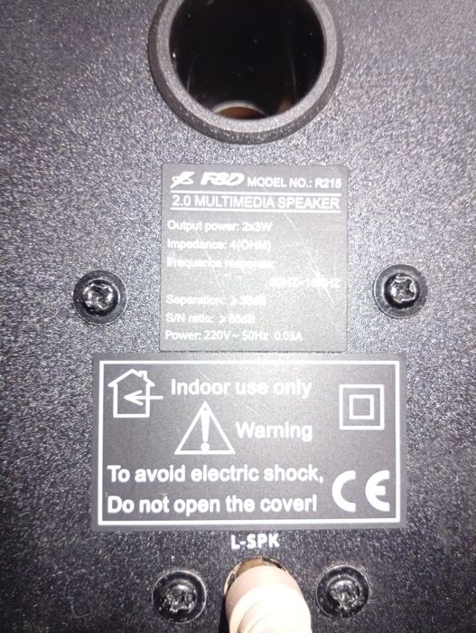 Колонки активные,F&D(sven)r215,дерево