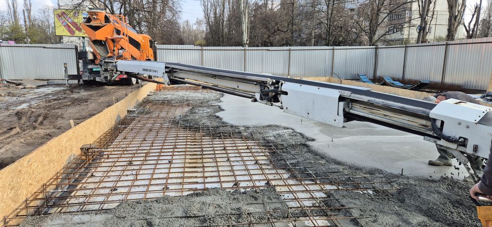 Доставка бетону.Миксер.Лента 17м. Бетон..