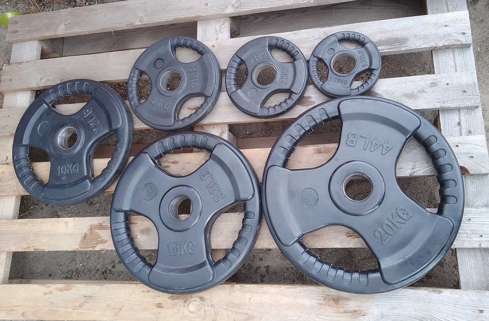 Obciążenie ogumowane żeliwne krążki olimpijskie fi51mm