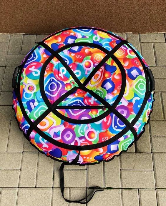 Тюбінг тюбинг таблетка плюшка санки ватрушка міцний надувний зимовий