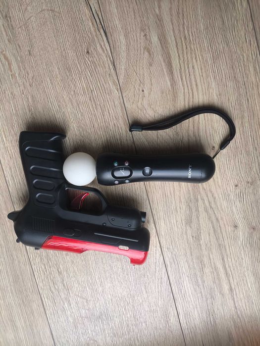 Kontroler PS Move + Pistolet (Nakładka) PS3 / PS4 zestaw