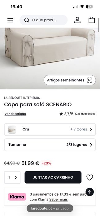 Capa de sofa e poltronas