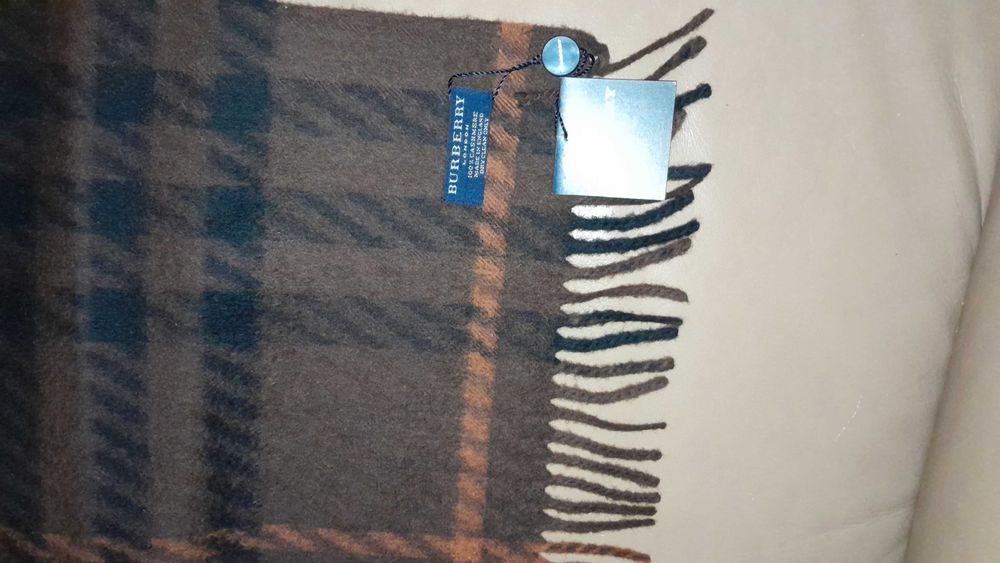 Szalik Burberry 100% kaszmir nowy idealny na mrozy