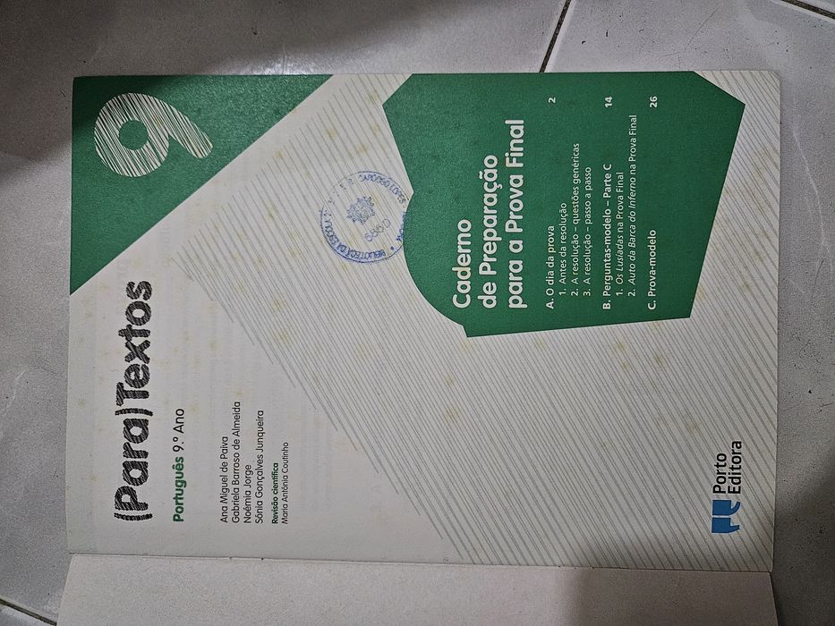 Livro de preparação para a prova final 9°ano