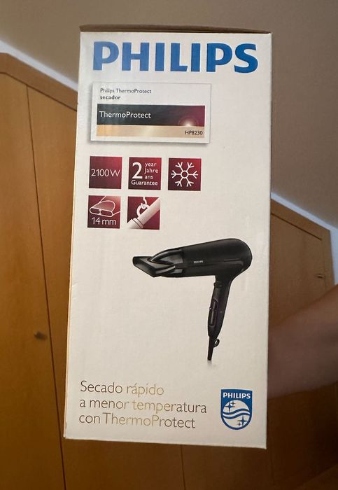 Secador Philips Novo na caixa