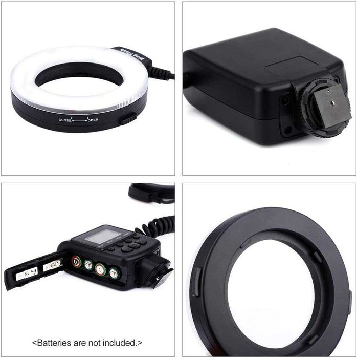 Ring Flash Macro LED HD-130 Iluminação Profissional p/ Macrofotografia