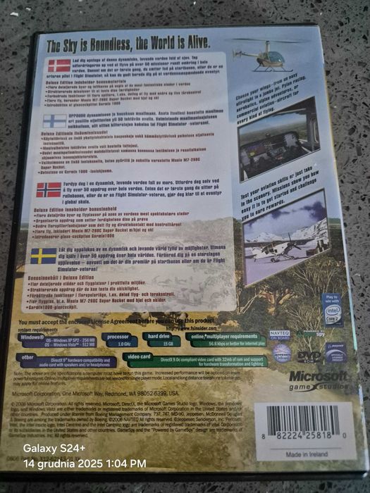 Gra PC Flight simulator deluxe edition