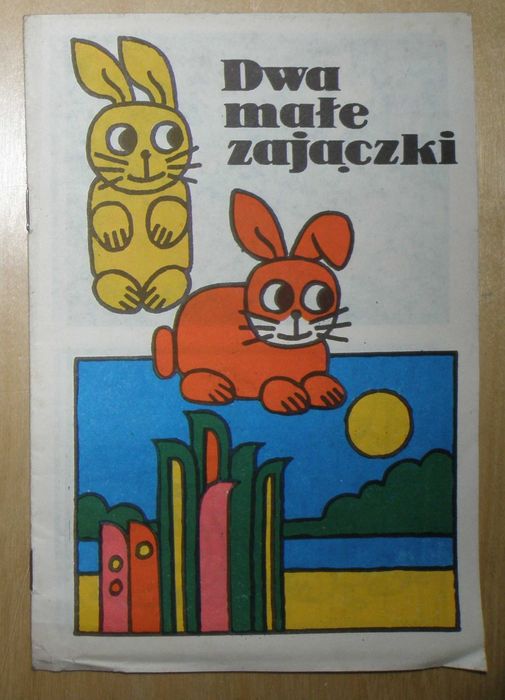 Dwa małe zajączki - kolorowanka