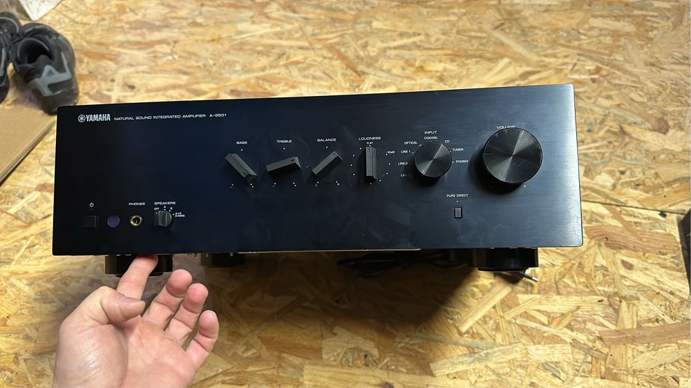 Wzmacniacz stereo Yamaha as 501 czarna z pilotem