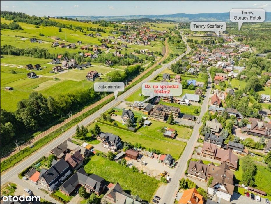 Działka z domem przy Zakopiance,  BIAŁY DUNAJEC