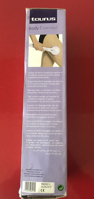 Escova massajadora da Taurus Body essencial com 2 funções