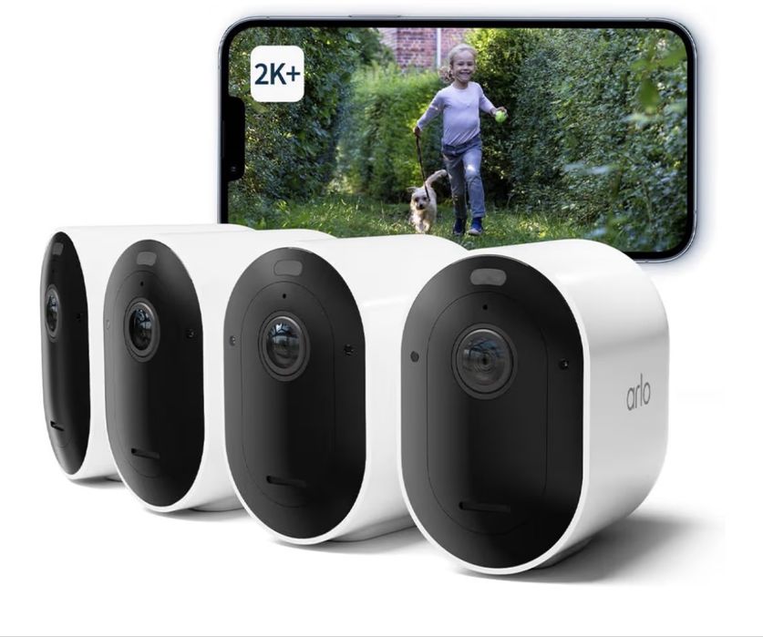 4 cameras Arlo Pro 5 2K+/Smart hub + Campainha