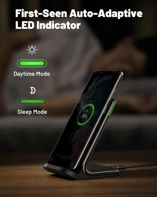 Нова бездротова зарядка INIU 15W Wireless Charger Stand (WI-211)