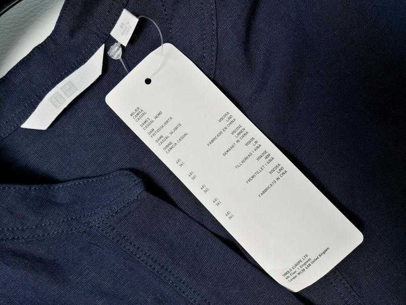 Льняная свободная рубашка Uniqlo