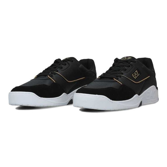 EMPORIO ARMANI EA7 sneakersy buty NOWOŚĆ black / gold
