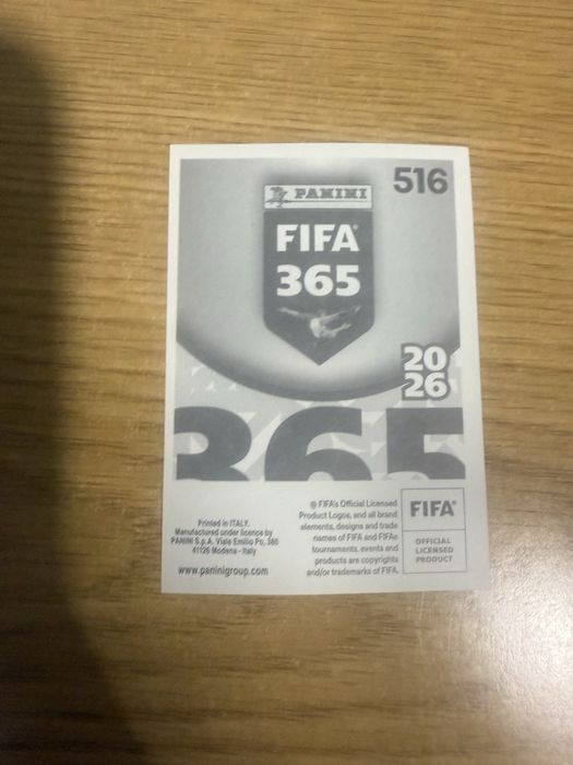 Carta do Vitinha borda dourada