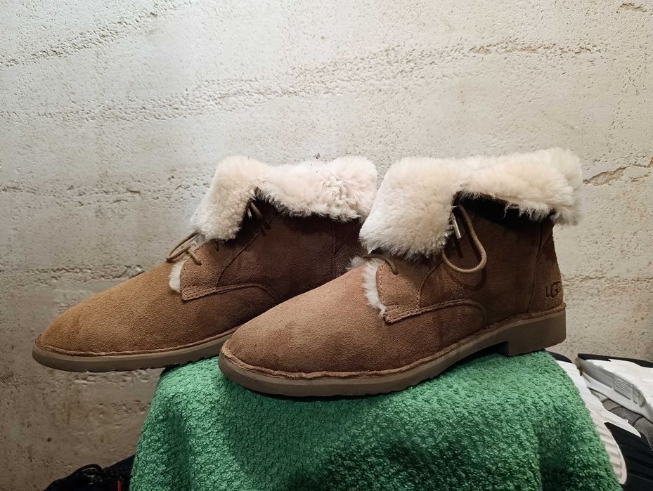 Damskie zimowe botki UGG QUINCY r.42 skóra stan bardzo dobry
