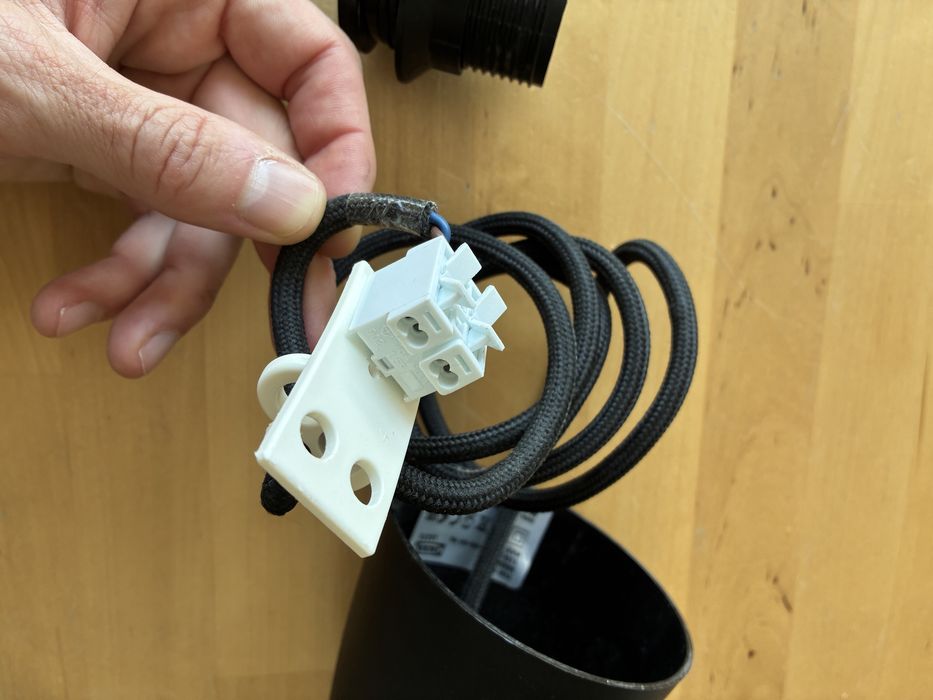 Luz tecto ikea preto