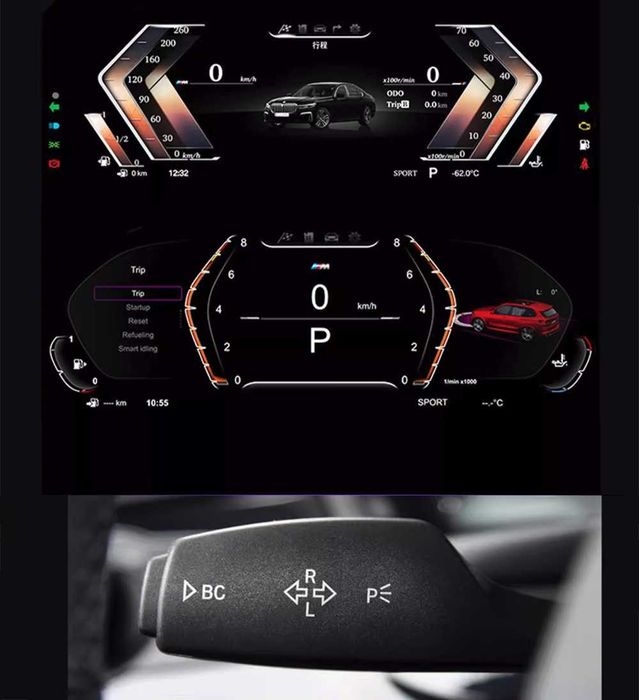 Wirtualny Kokpit Licznik Zegary Liczniki Cyfrowe Digital Cluster BMW X5 E70 X6 E71 System CCC CIC BOSE
