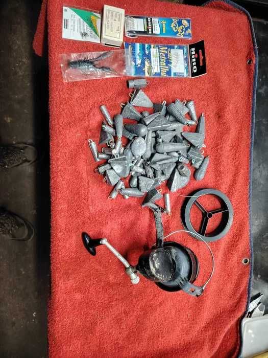 Cana de Pesca Cormoran 4.2 metros+Carrinho MITCHELL316+6kg chumbeiras