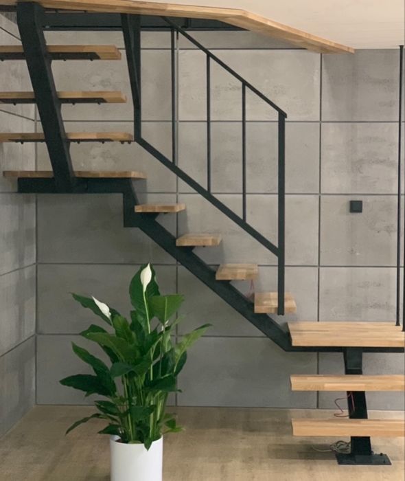 Schody drewniane , stalowe loft