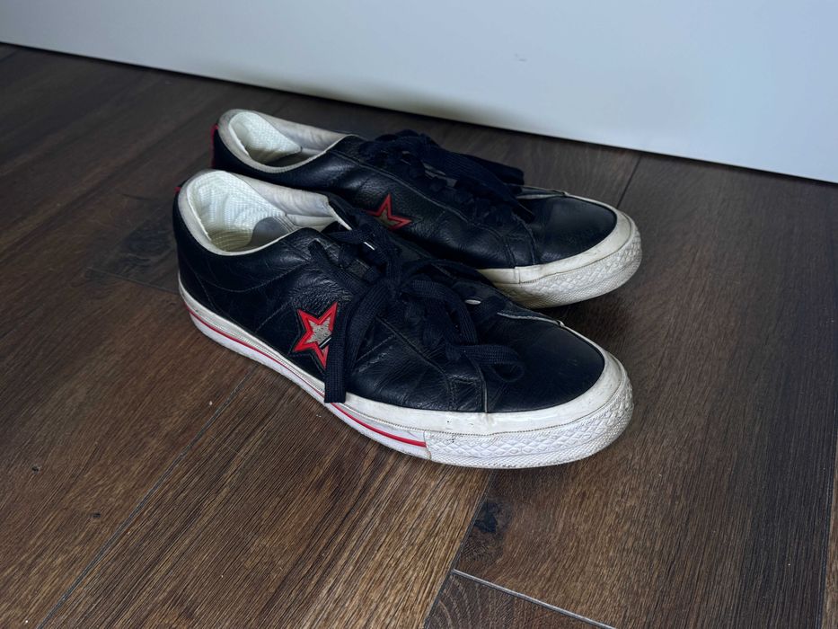 Converse skórzane czarne EU42.5 / 27cm – oryginał, wygodne, dobra cena