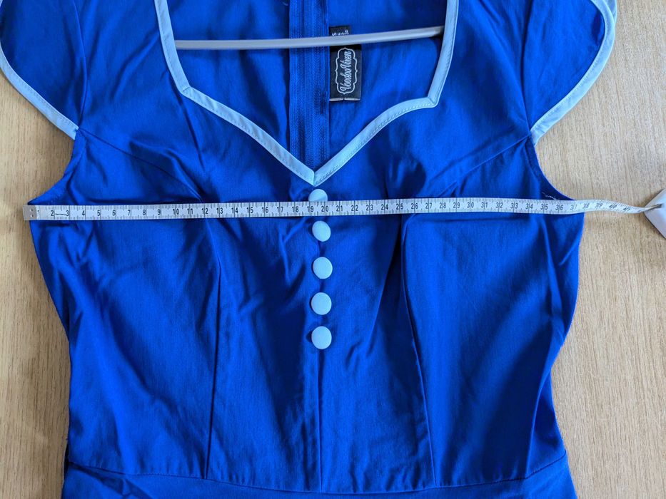 vestido pin-up 50s azul