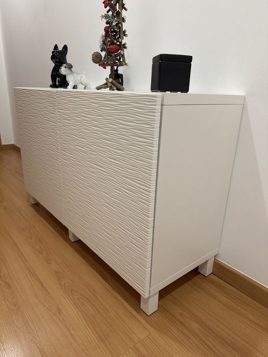 Movel branco c/ prateleiras