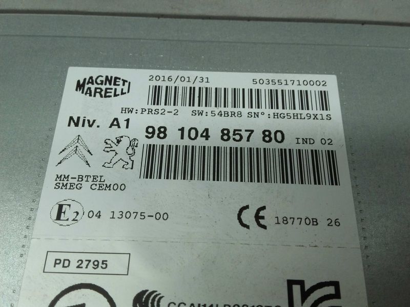 Rádio / auto-rádio CITROËN C4 Picasso II