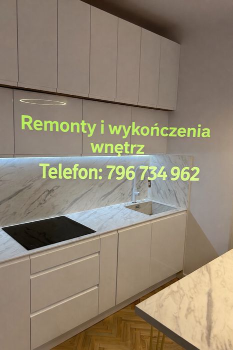 Remont mieszkania, wykończenia wnętrz, łazienki, malowanie, gładzie