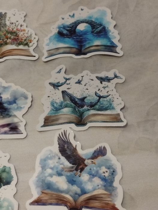 25 autocolantes livros de magia