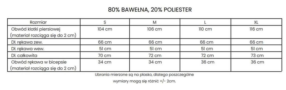 Bluza olavoga unisex czerwona biała beżowa Uni