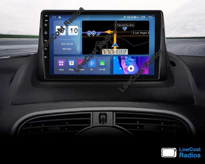 Auto Rádio 9' RENAULT KANGOO | GPS ANDROID Bluetooth USB APPS WIFI