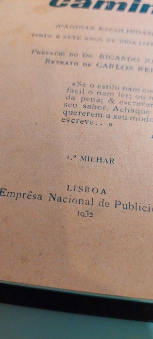 Poeira do Caminho - Forjaz de Sampaio (1º Milhar, 1932l