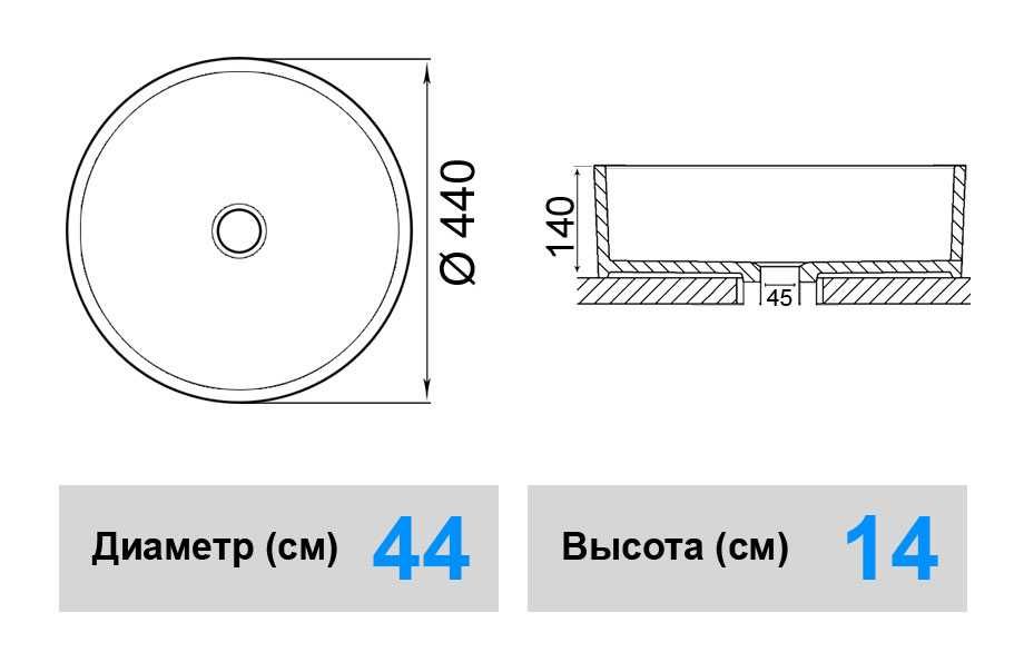 Уцінена Раковина, Умивальник, Luxor Ella, Найнижча Ціна!
