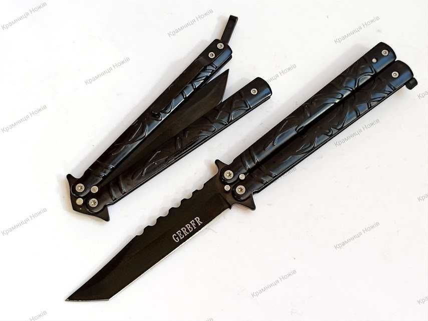 Складний ніж Бабочка Балісонг Танто GERBFR Нож бабочка + чехол