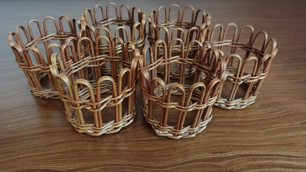 Uchwyty do szklanek wiklinowe 6 szt