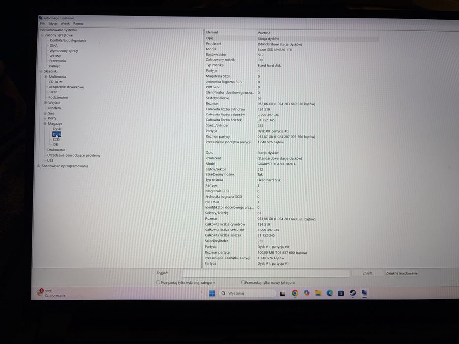 Laptop Gigabayte 4080 2tb ssd intel i 7 14 rdzeni 32gb ram