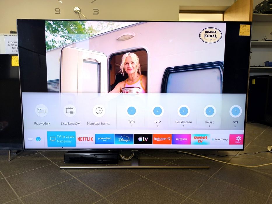 Samsung QLED 75 cali 4K UHD hdr Smart WiFi DVB-T2 75Q7FNAT gw3m telewizor