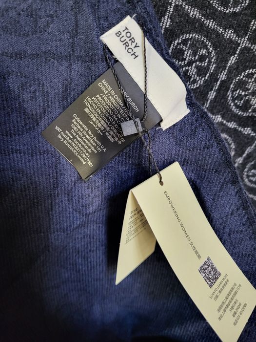 TORY BURCH ШАРФ двусторонній
