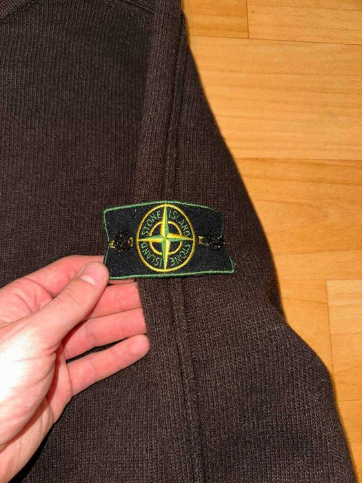 Stone Island 2005 Black Wool Crewneck Jumper - XXL