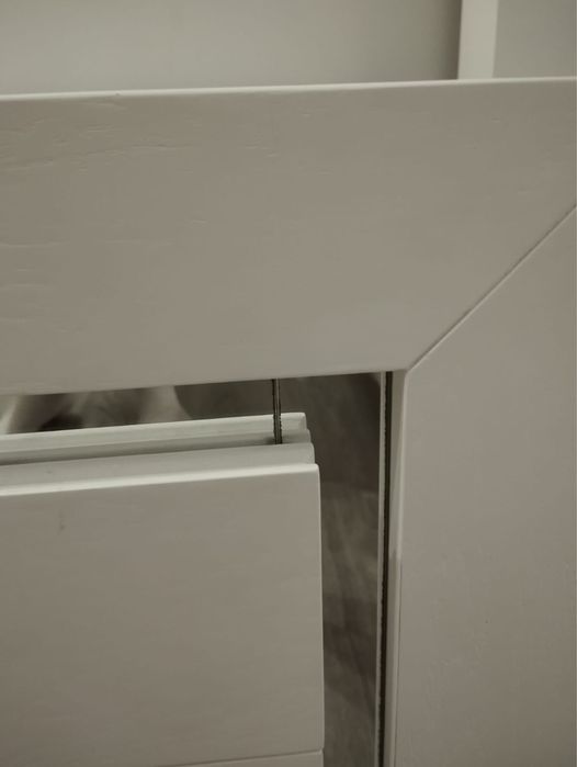 Cama de Casal branca com dois anos de uso