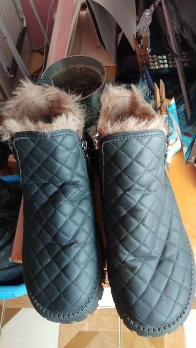 Buty damskie z futerkiem
