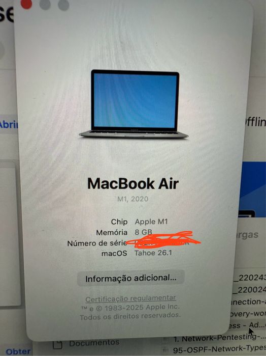 Macbook air M1 - 8 GB  /512 SSD