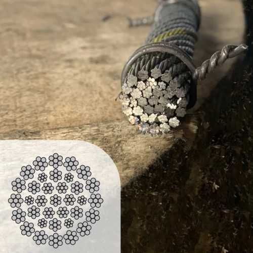 Канат стальной, трос для лебёдки, канат металевий, трос стальной