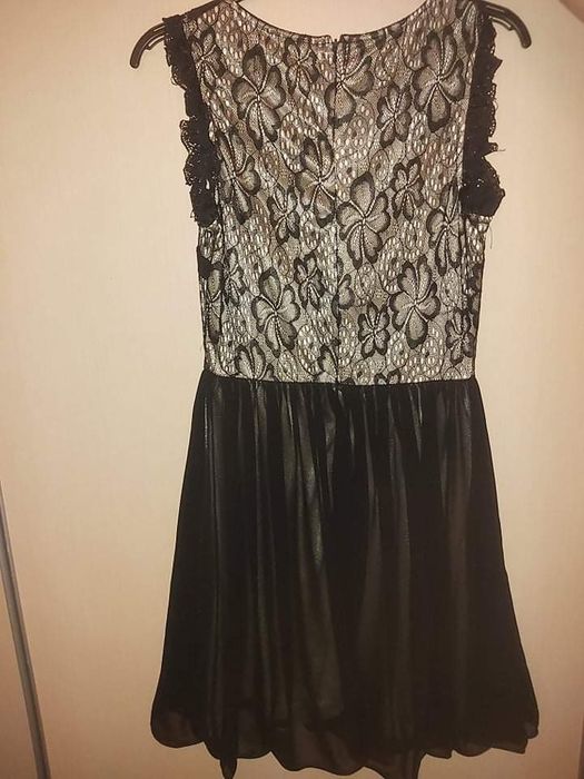 Sukienka koronkowo szyfonową